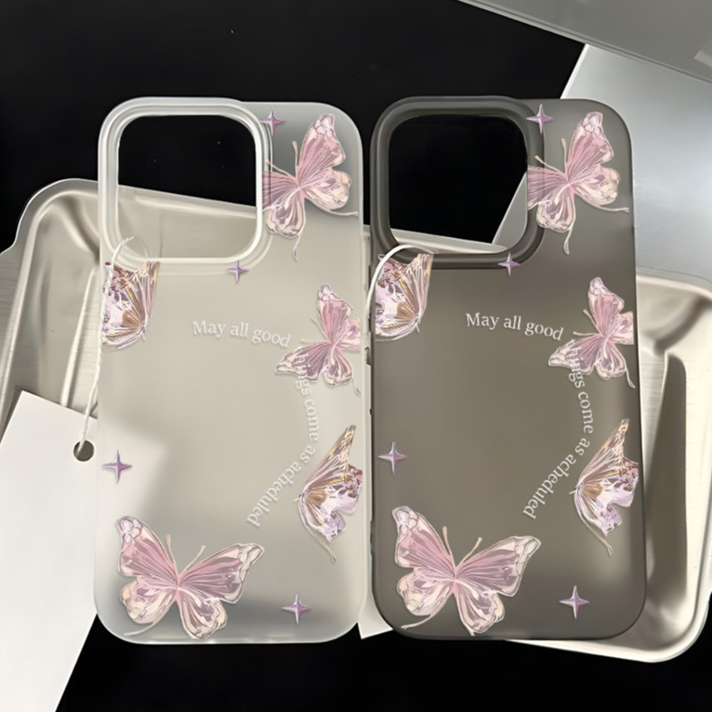 Kupu-kupu TPU Casing Untuk IPhone 13 11 12 14 15 16 Pro Max 12 13 Pro 15 14 Plus Penutup Telepon Ben