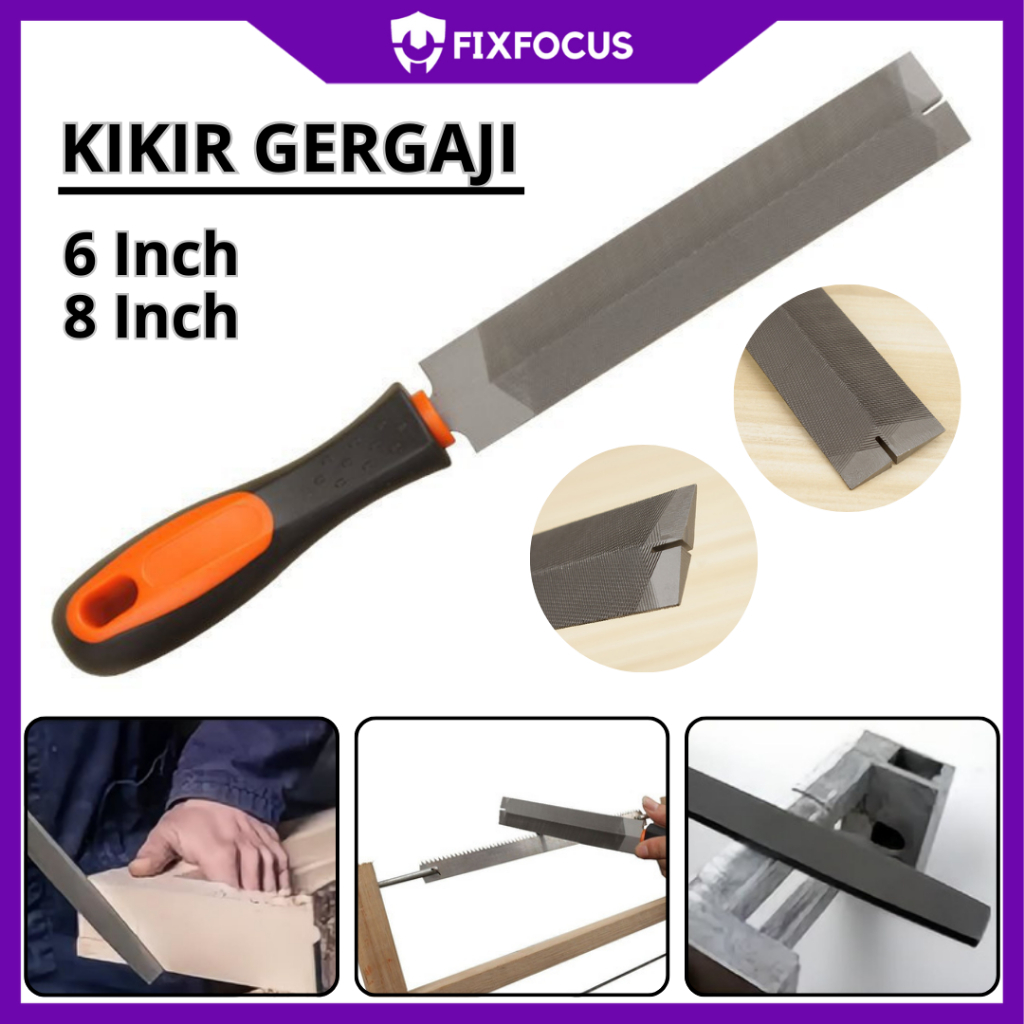 Kikir Gergaji Alat Asah Gergaji Kayu Kikir Pengasah Besi Asahan Graji Tangan Tukang Kayu 6 Inch