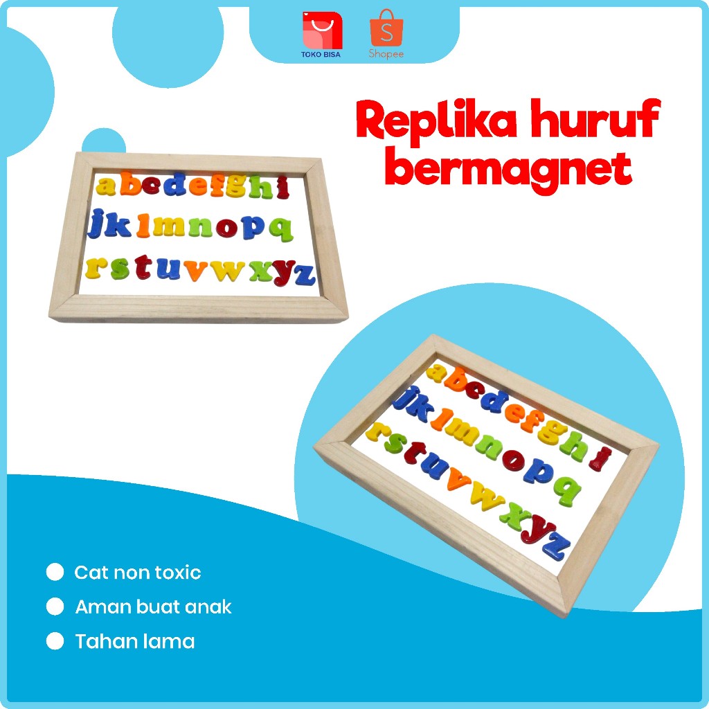 Promo Mainan Anak | BIG SALE  Mainen Edukasi Anak | Belajar Membaca Bermagnet | Merangkai Huruf Deng
