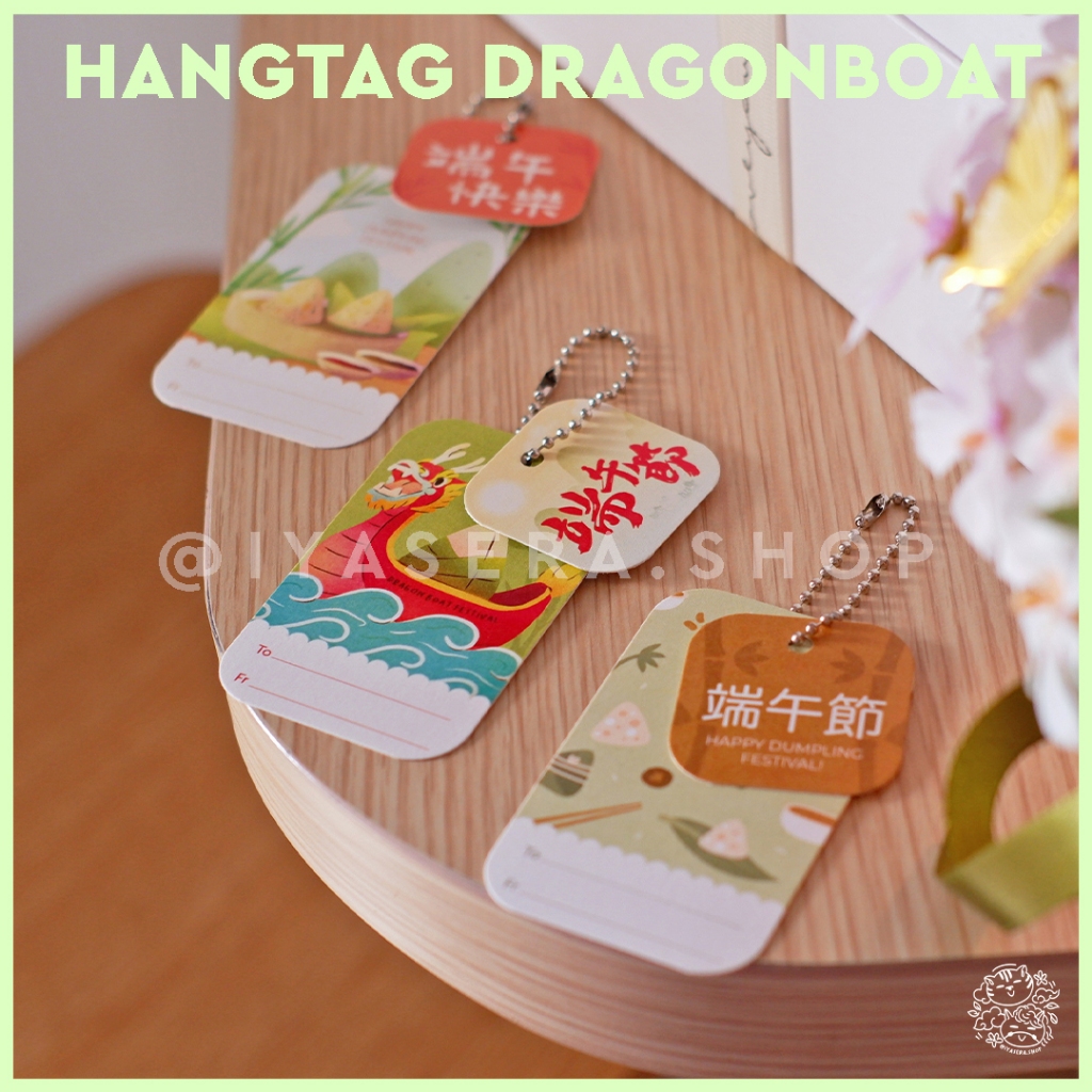 

Dragon Boat Festival Dumpling Bakcang Hang Tag / Gift Tag / Kartu Ucapan Cantik