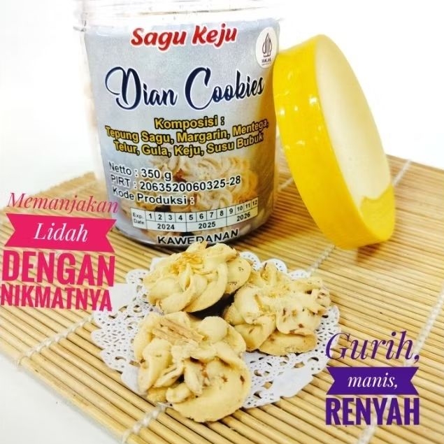 

sagu keju Dian Cookies kemasan 350gram