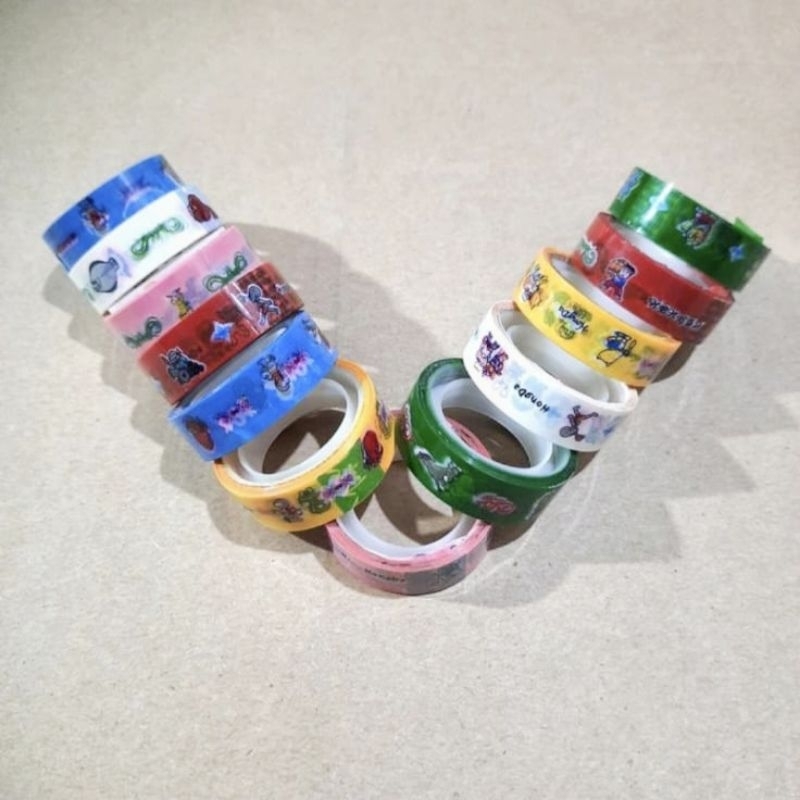 

Isolasi Kado Motif Gambar Lucu 1/2 inch 12 mm x 6 meter