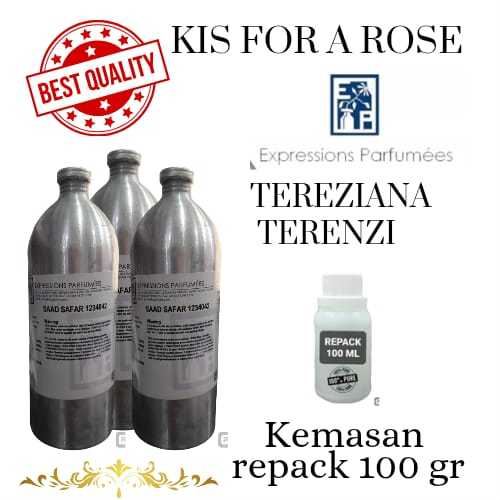 100 GR REPACK KISS FOR A ROSE BY EXPRESSION SEARAH AROMA TEREZIANA TERENZI BIBIT MURNI ORIGINAL PABR