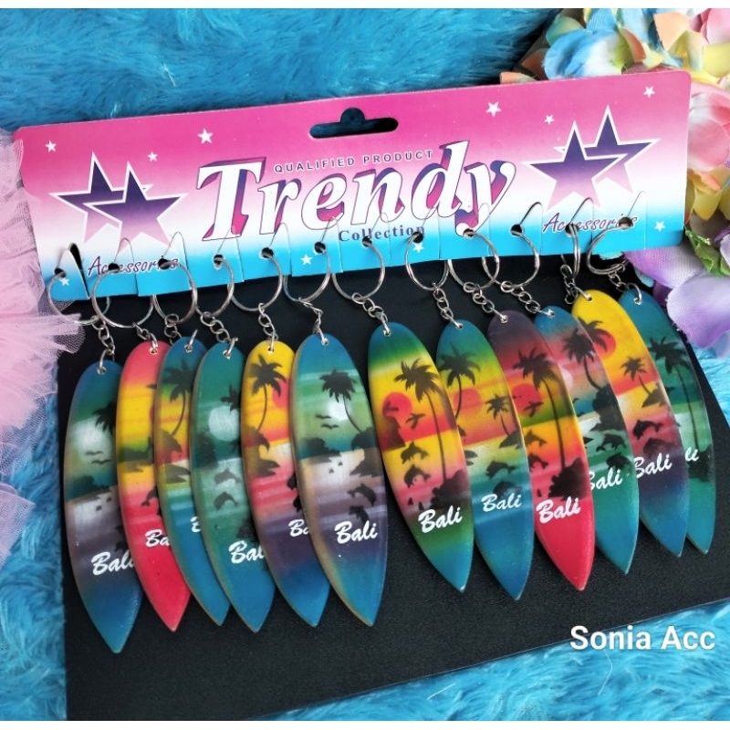 12pcs Gantungan Bali //Accesoris tas etnik/magnet kulkas surving//Ganci Nusantara//Grosir//Lusinan