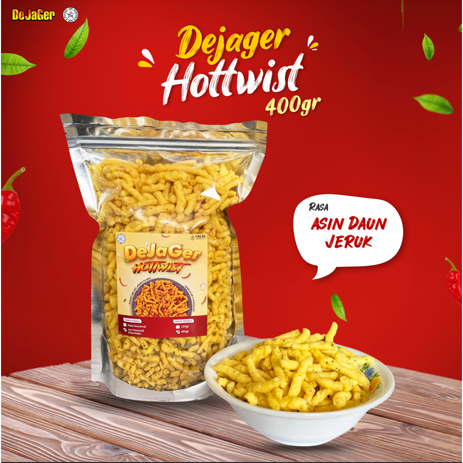 

Dejager Hottwist Asin Daun Jeruk 400gram