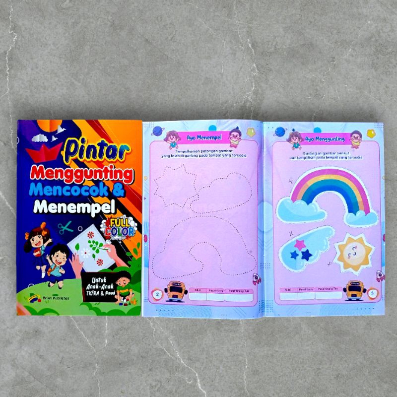Buku Pintar Menggunting Mencocok & Menempel Untuk Anak PAUD dan TK - Brian Publisher