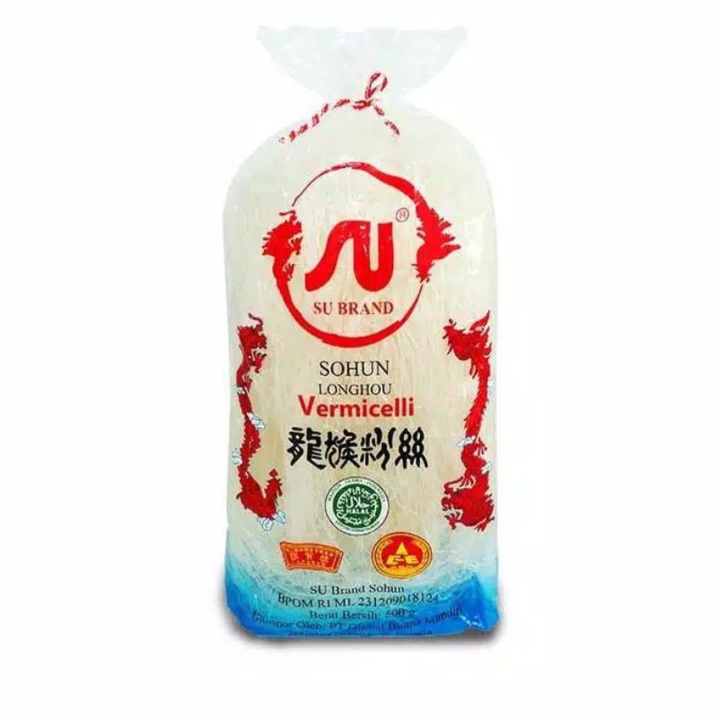 

Sohun Naga Vermicelli 50 gram | SU brand Kuda Laut Bihun Mie Soun Sohun Kering 50g