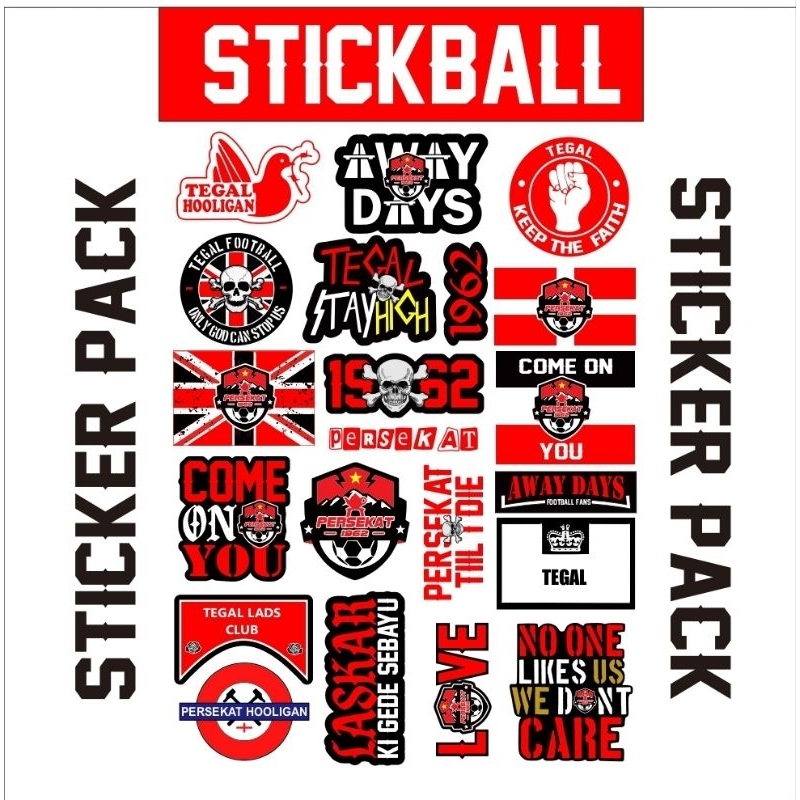 

20 sticker persekat tegal 1962 suporter