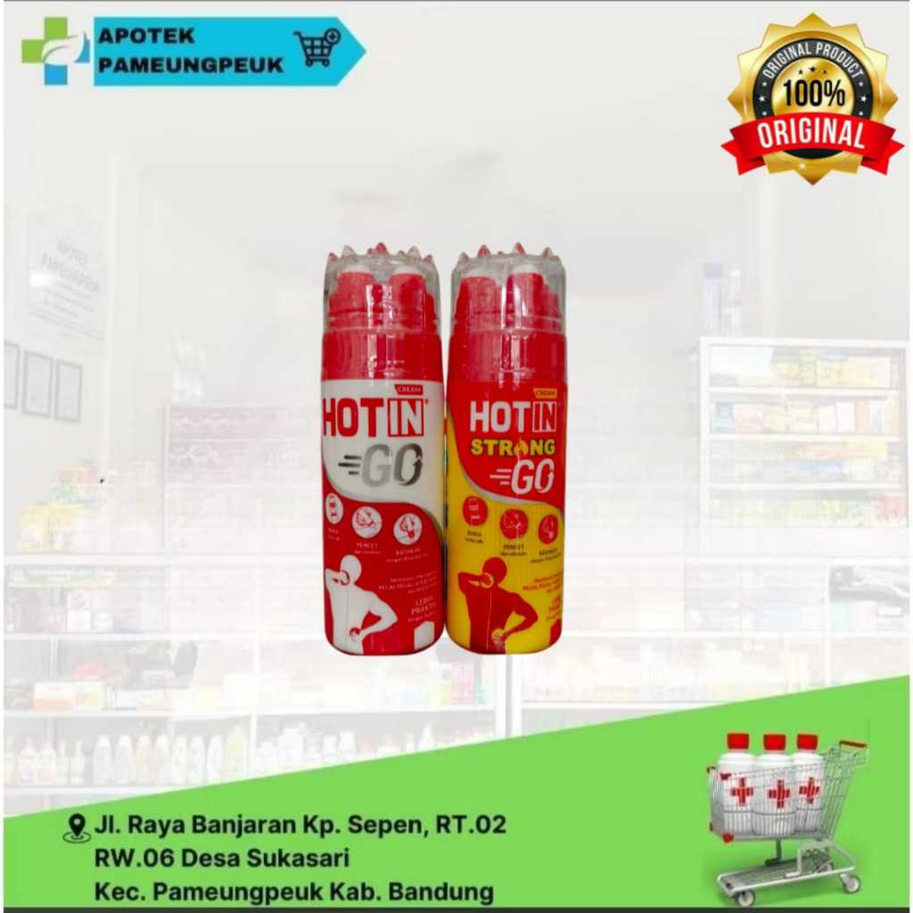 HOT IN GO 100 GRAM HOT IN CREAM GO HOTIN KRIM HOT IN KRIM PIJAT URUT HOTIN GO STRONG ORIGINAL