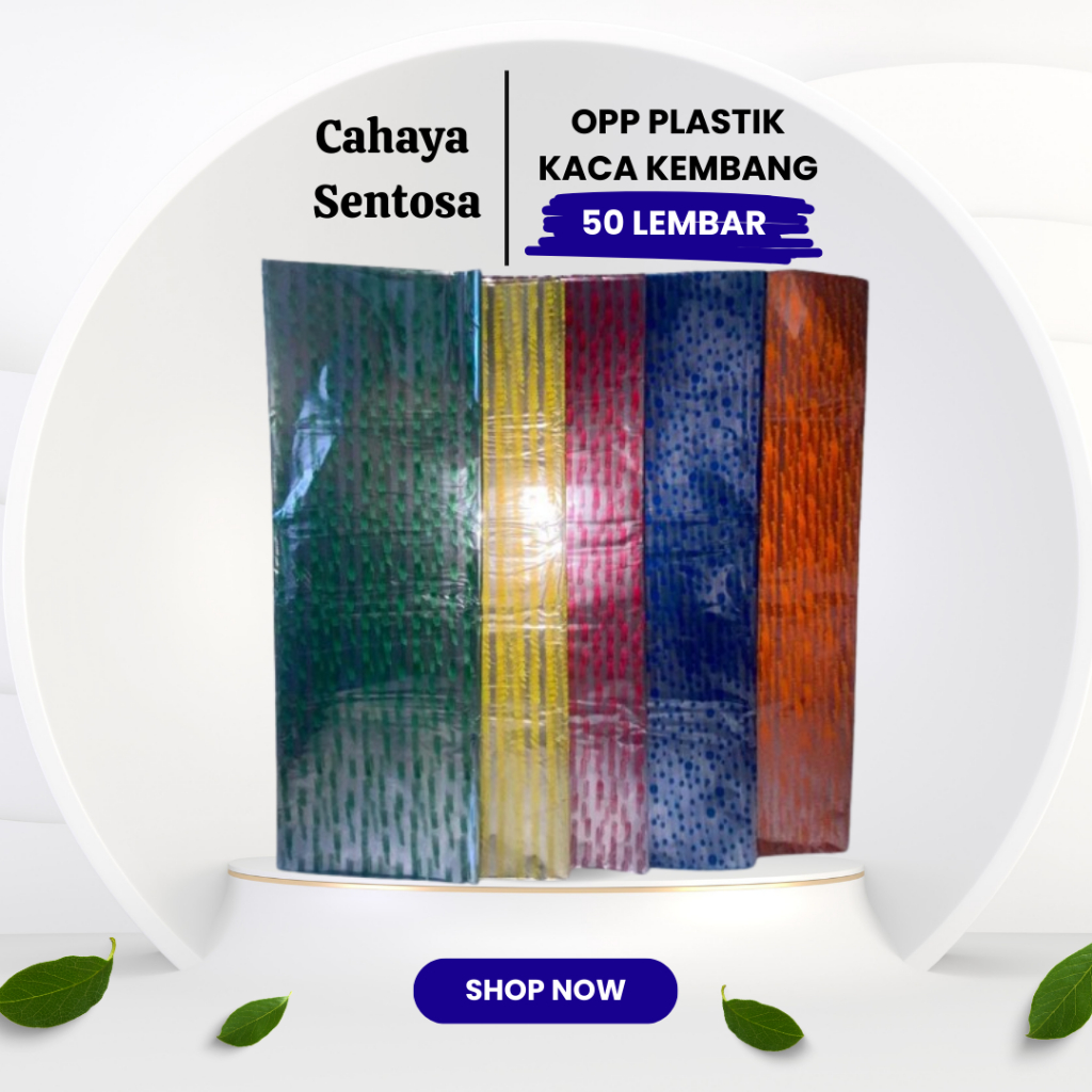 

[50 lembar] Plastik OPP Kaca Kembang Parcel Kadok Souvenir Bingkisan Lebaran Isi 50 Lembar