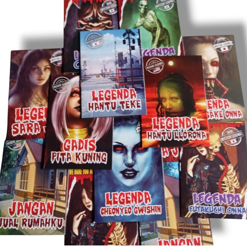 paket 5-10pcs komik Besar tebal horor buku cerita misteri 1pack isi 5-10pcs komik