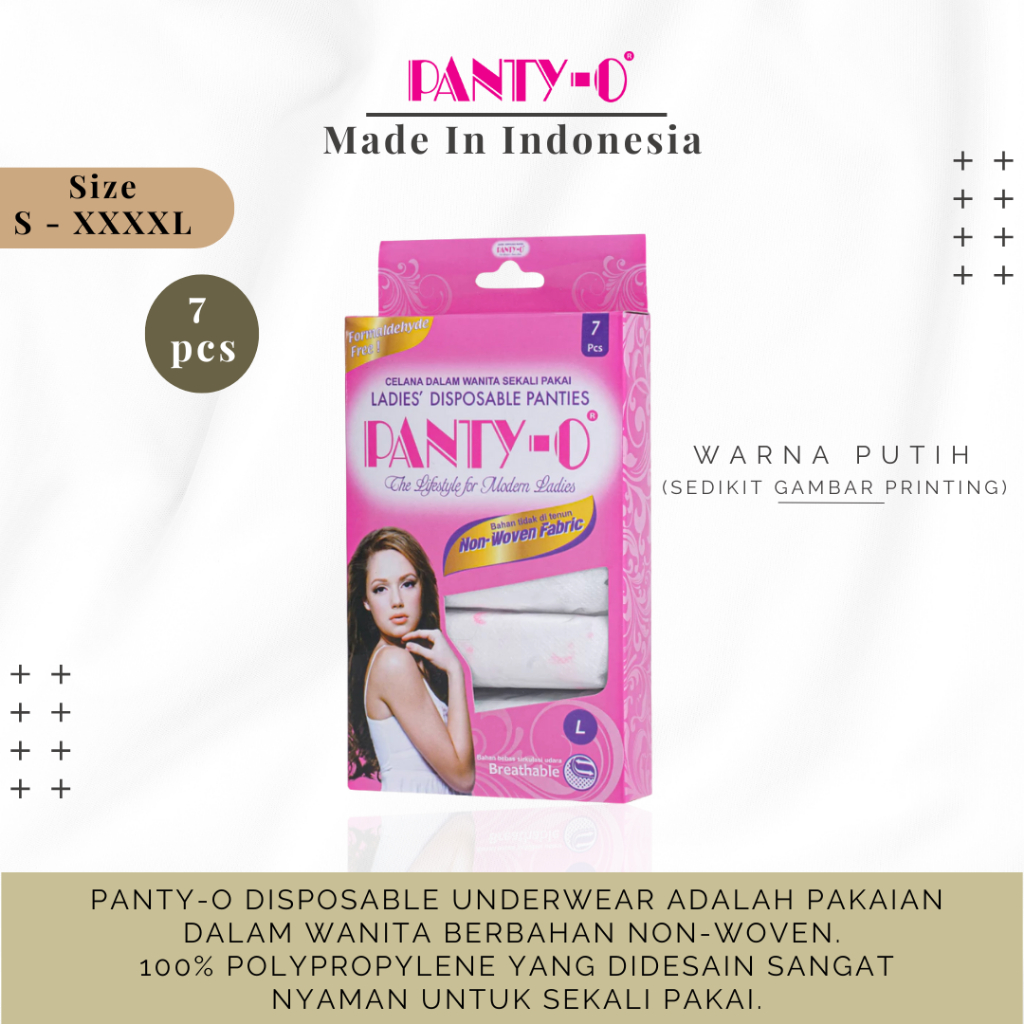 Panty-O Ladies Disposable Panties / Celana Dalam Sekali Pakai Wanita / Disposable Underwear - [7 pcs