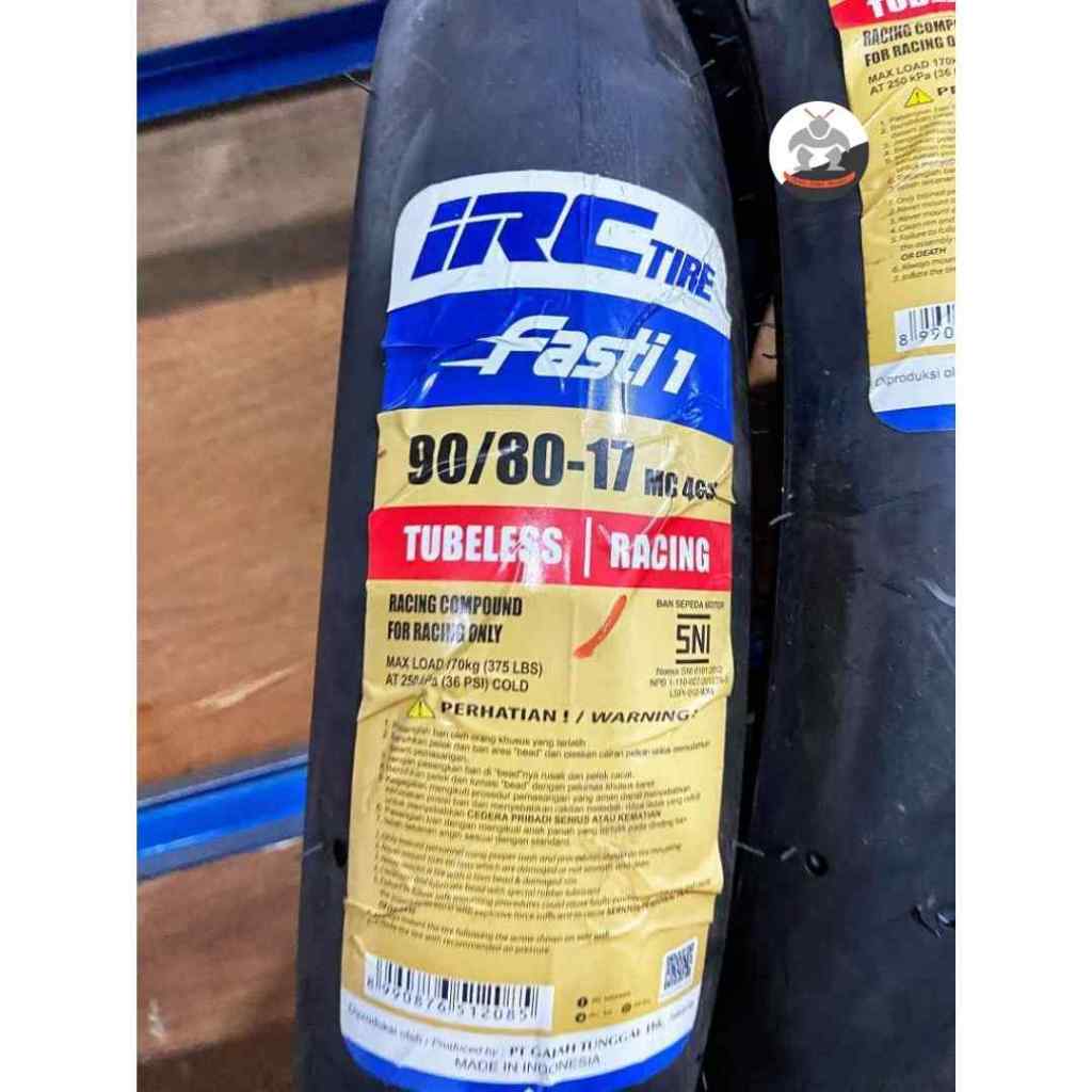 Ban IRC Fasti 1 Ring 14 Dpn/Blkg Ukuran 90-80/17 Soft Compound