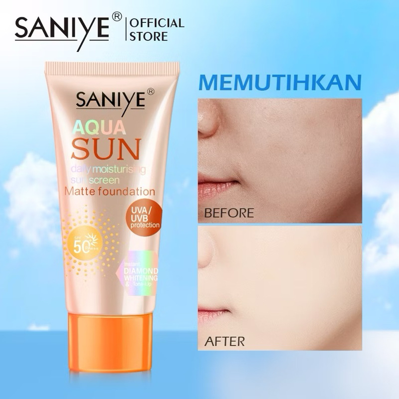 SANIYE AQUA SUN DAILY MOISTURISING SUN SCREEN| SUNSCREEN SANIYE | SANIYE SUNSCREEN