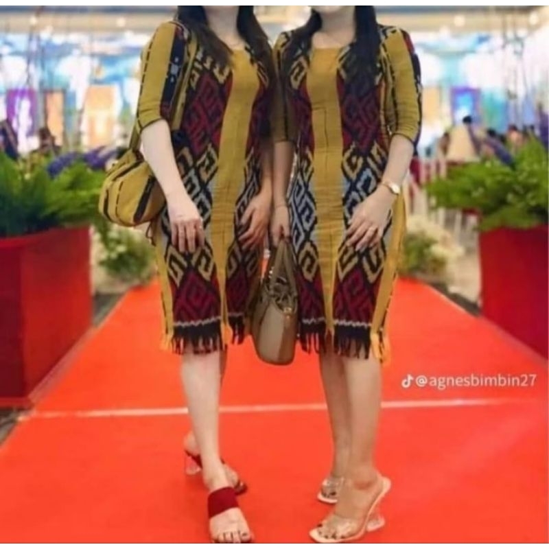 DRES TENUN BAJU TENUN DRES PESTA BAJU GEREJA