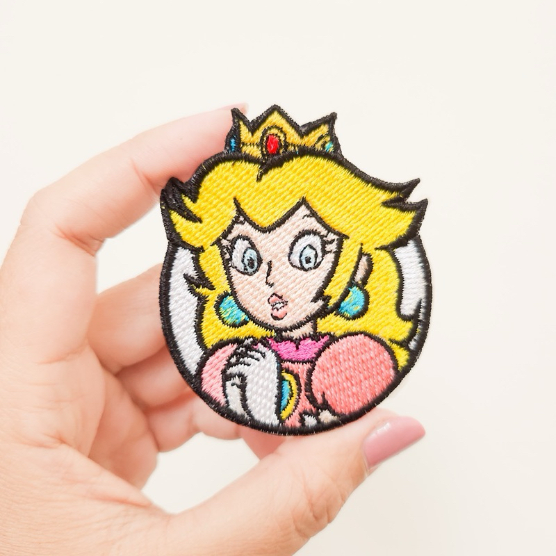 PATCH BORDIR GAME / BADGE BORDIR PRINCESS BROSS / MARIO IRON PATCH