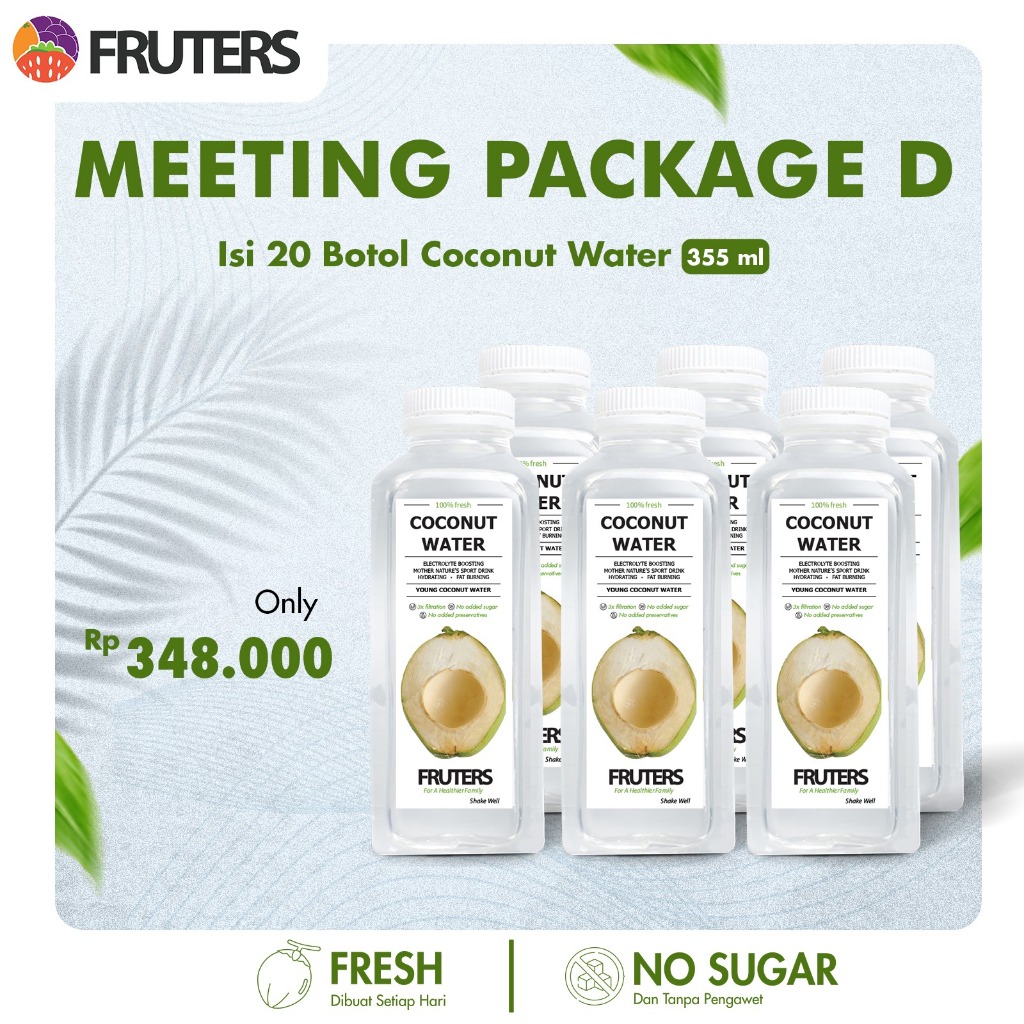 

MEETING PACKAGE COCONUT WATER - AIR KELAPA IJO MURNI BY FRUTERSID