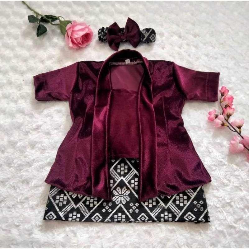 KEBAYA BAYI / KEBAYA ANAK / SETELAN KEBAYA BLUDRU ANAK PEREMPUAN 2-4 tahun
