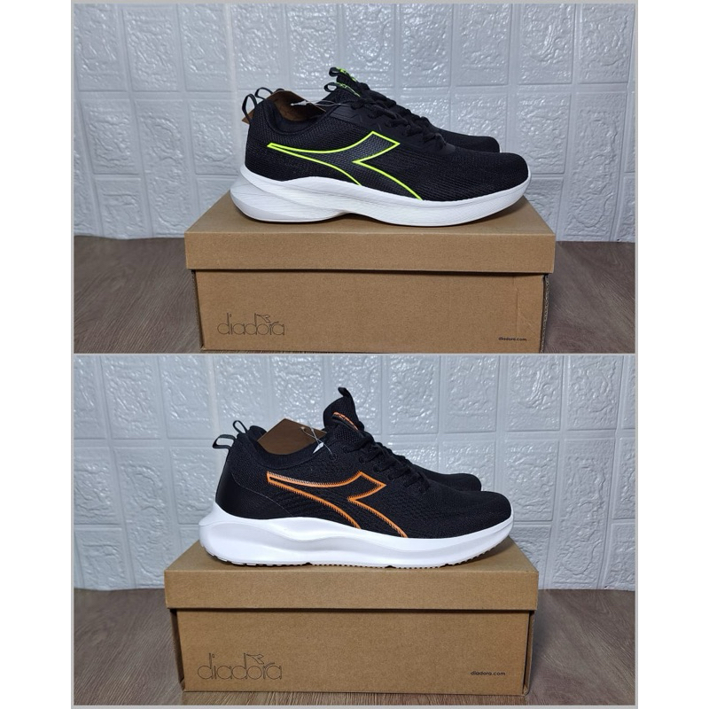Sepatu Lari Pria Diadora Running black ORI