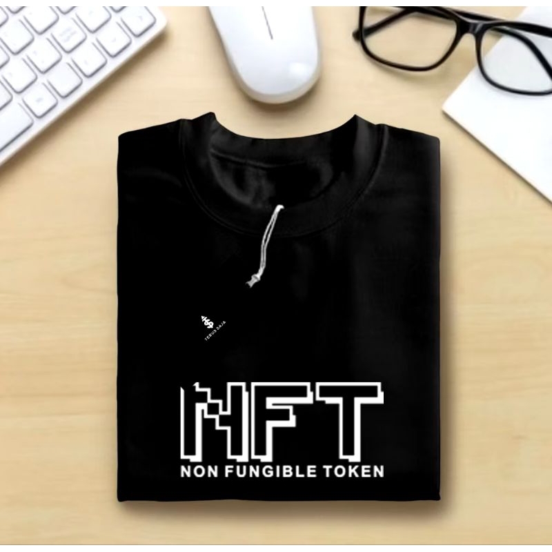 Kaos Cryptocurrency "NFT" / Kaos Crypto/ Kaos Bitcoin/ Kaos Atasan Pria Wanita