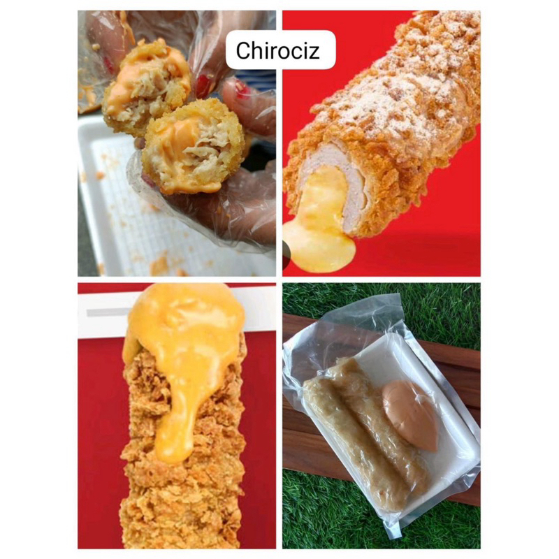 

Chirociz (Daging ayam dibalut tepung berbumbu, isi filling cheese) isi 2pcs