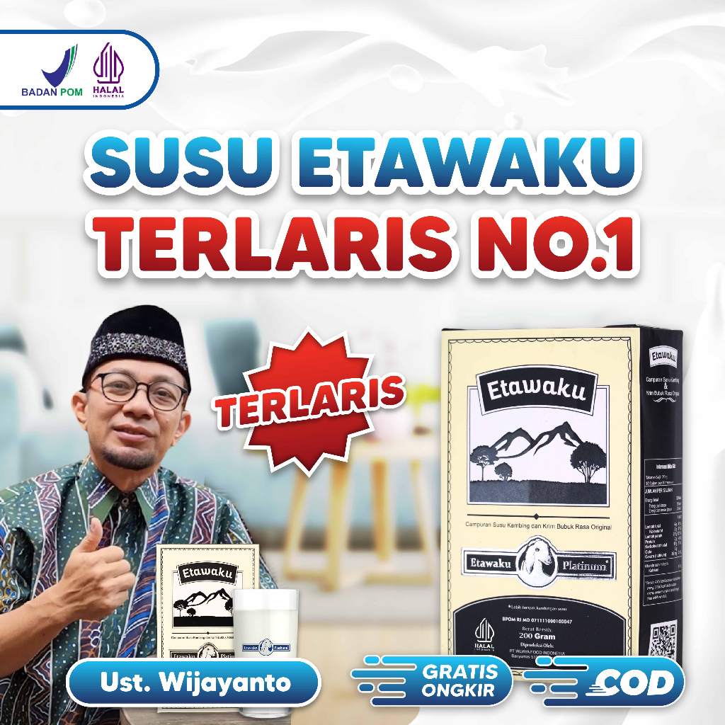 

Etawaku Platinum Susu Kambing Etawa Original Bantu Atasi Masalah Pernafasan 1 Box 200gr