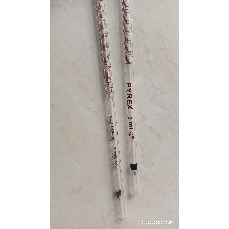pipet ukur 2 ml pyrex