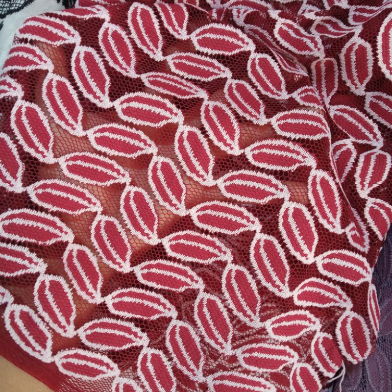 Kain Brokat Import - Kain Brokat Semi Prada - Kain Brokat Katun - Kain Brokat Original