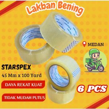 

( 6 PCS ) LAKBAN BENING 45 MM X 100 YARD MERK STARSPEX