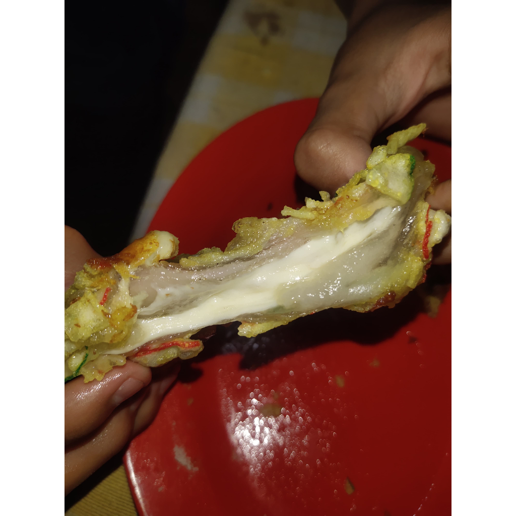 

Cipuk Mozarella isi 5 pcs bumbu Chilli Oil