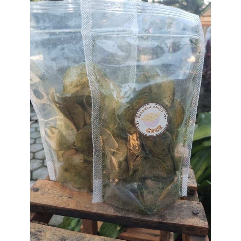 

kripik singkong cabe hijau