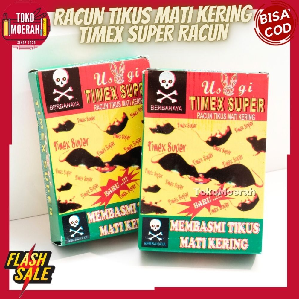 RACUN TIKUS TIMEX 1 BOX 10 SACHET RACUN TIKUS KERING BUBUK RACUN TIKUS HAMA RACUN KERING TIKUS TIMEX