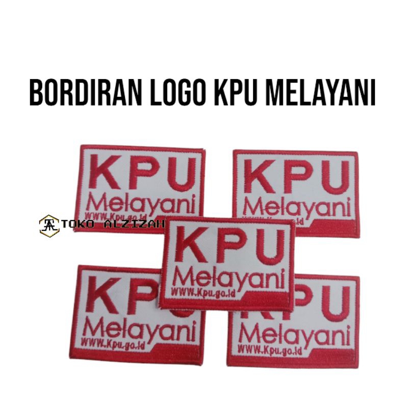 Bordiran Logo KPU melayani