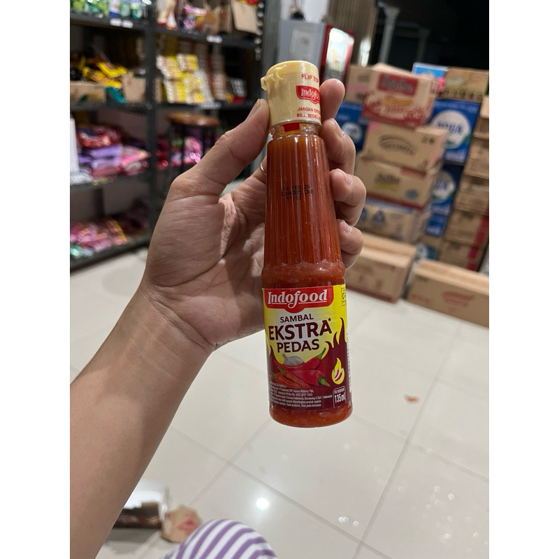 

saos extra pedas botol indofood