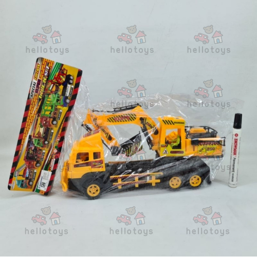 Mainan Anak Truck Konstruksi Pengeruk Excavator Pasir Plastik