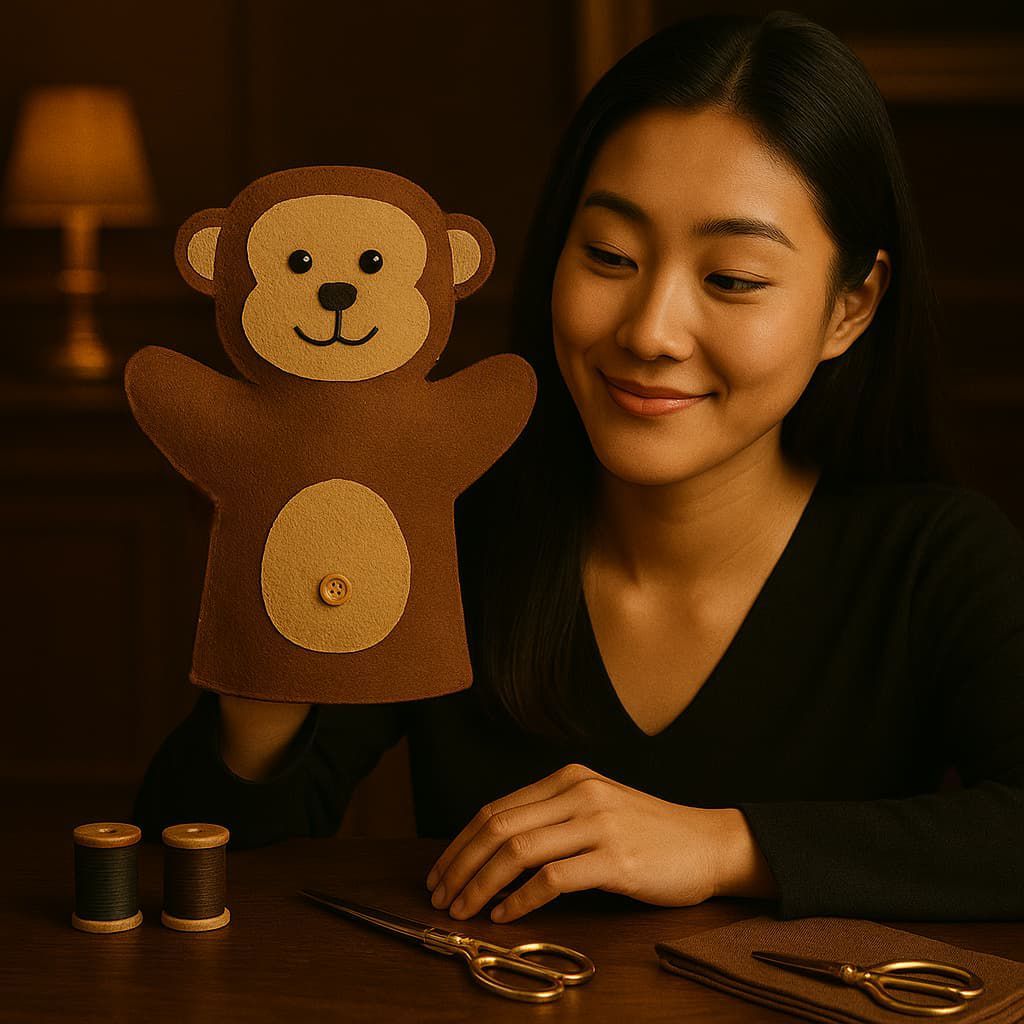 SFO - DIY Boneka Tangan Hewan Monyet