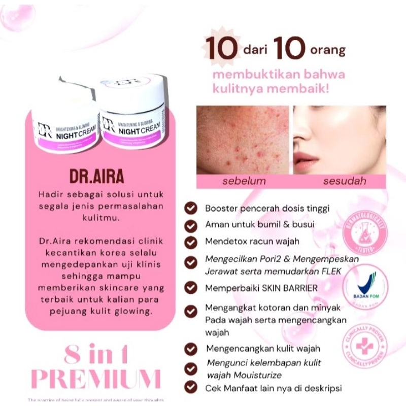 Skincare Cream Pemutih Wajah By Dr.Aira