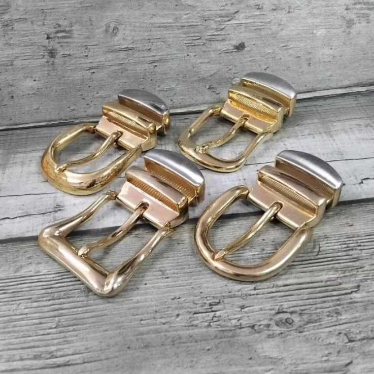 kepala ikat pinggang kulit/gesper mas silver/gesper jarum pria