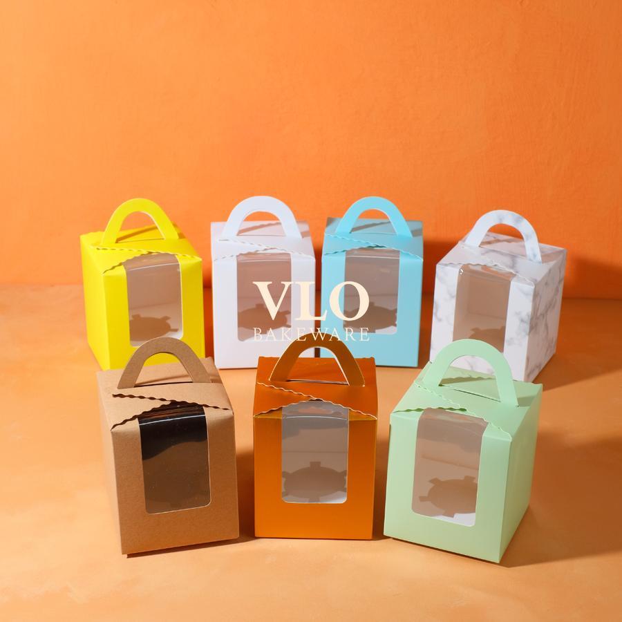 

[1 SET ISI 10 PCS] Kotak kue cupcake | cupcake box muat 1 cupcake