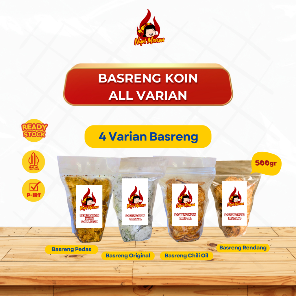 

BASRENG KOIN ALL VARIAN (4 RASA) 500 GRAM