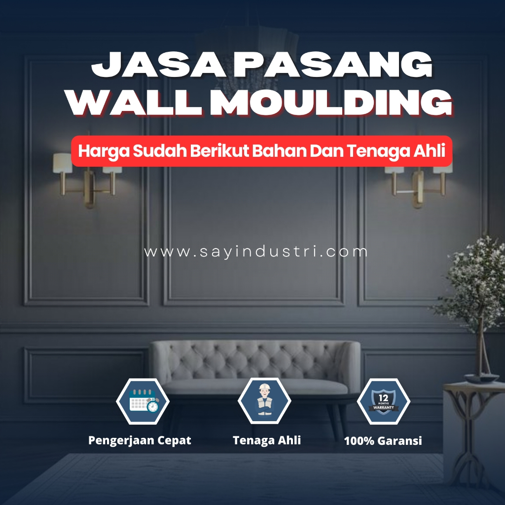 Wall Moulding Dinding Jasa Interior Klasik Modern Rumah Kantor Jasa Dekorasi Dinding Moulding