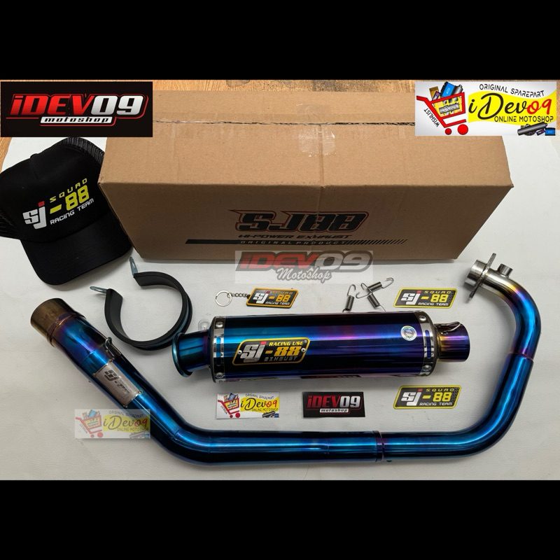 Knalpot Pipa Canister Original Sj88 Tipe Abadi New J3 For Raider Fi 150