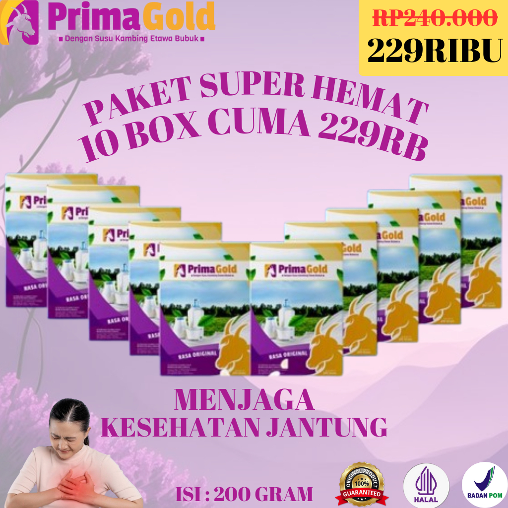 

10 Box Primagold Susu Etawa Murah Ori Tanpa Krimer