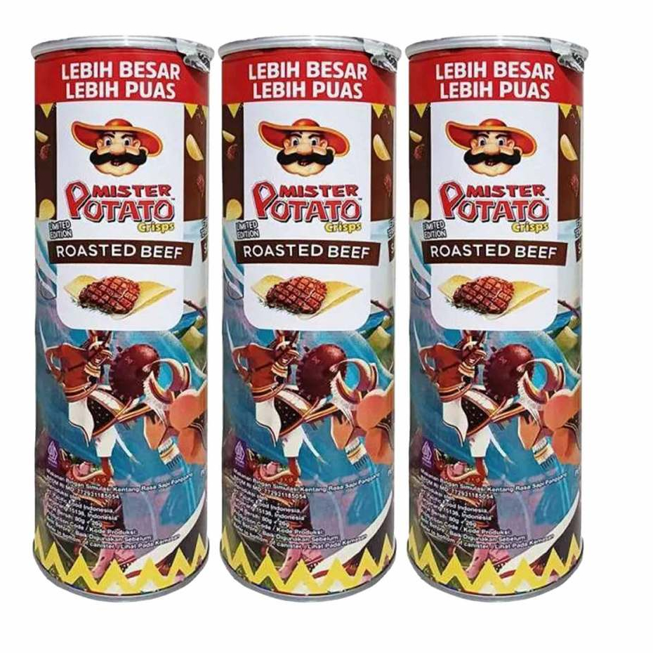 

3Pcs Mr Potato Sapi Panggang 106Gr