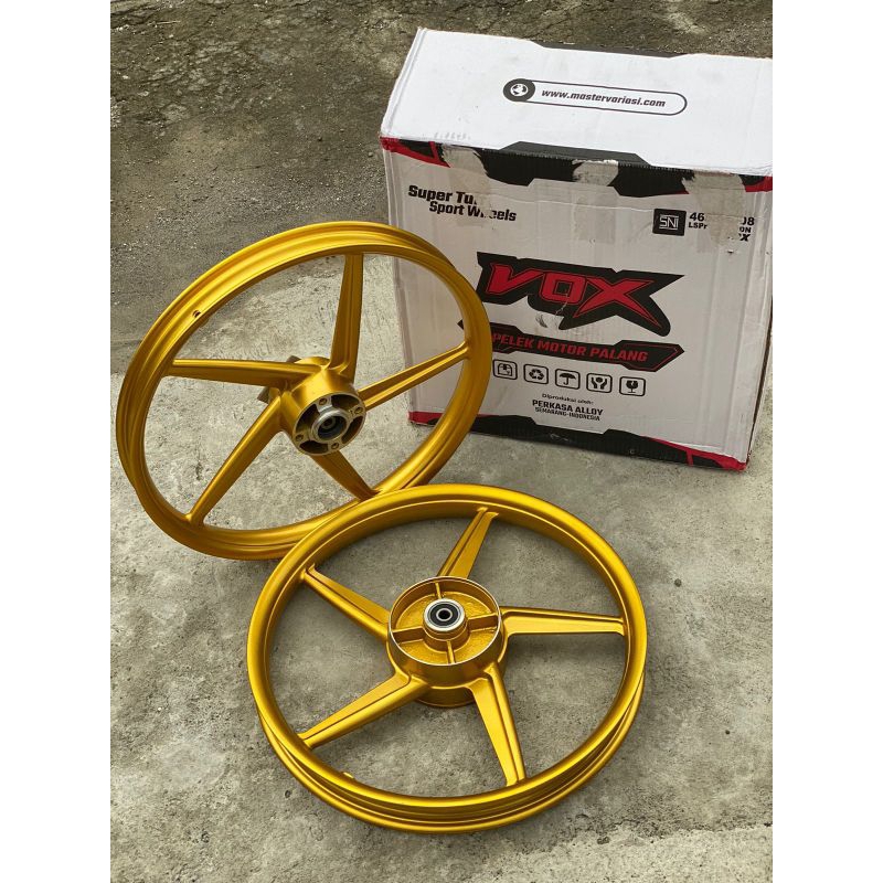 Velg vox depan model enkei palang 5 ukuran 1.40-160 ring 17 warna gold