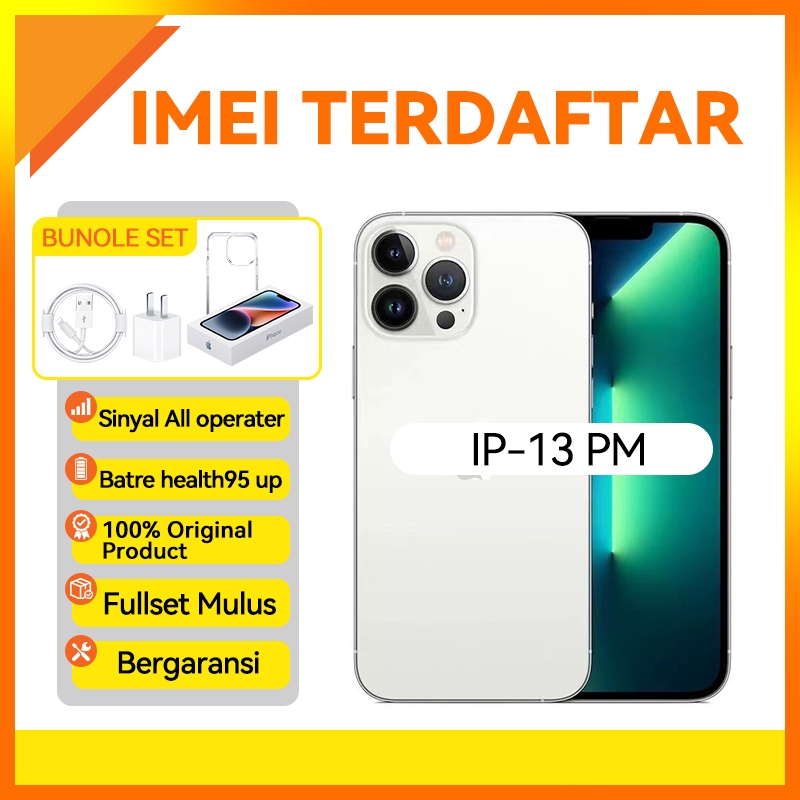 BC IPHONE 13 PRO MAX / 128GB 256GB SECOND HAND GARANSI 1 BULAN TERPERCAYA ORIGINAL FULLSET MULUS SEC