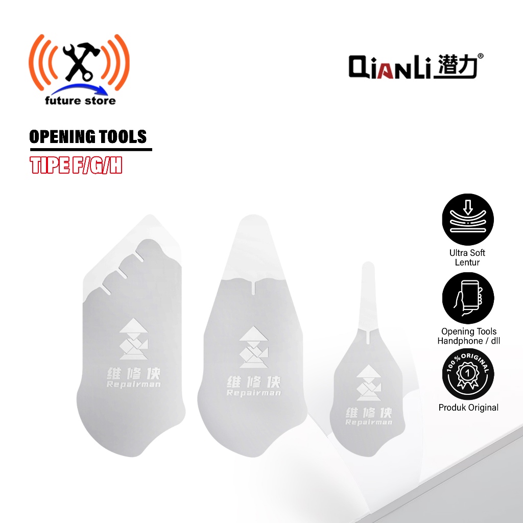 QIANLI Tool 3pcs pack(F/G/H) Repairman Half-etching Prying Original - Alat Bantu Pembuka Screen LCD 