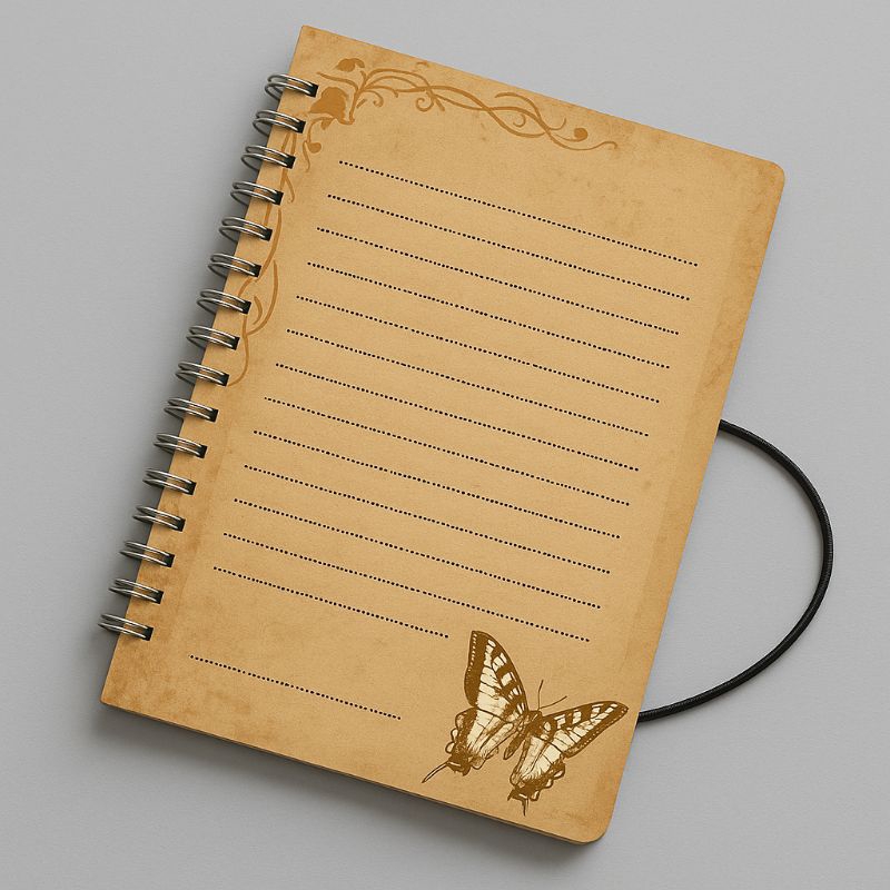 

Kertas Vintage size A5 untuk Binder atau dekorasi - Motif Kupu-Kupu & Ornamen Estetik.