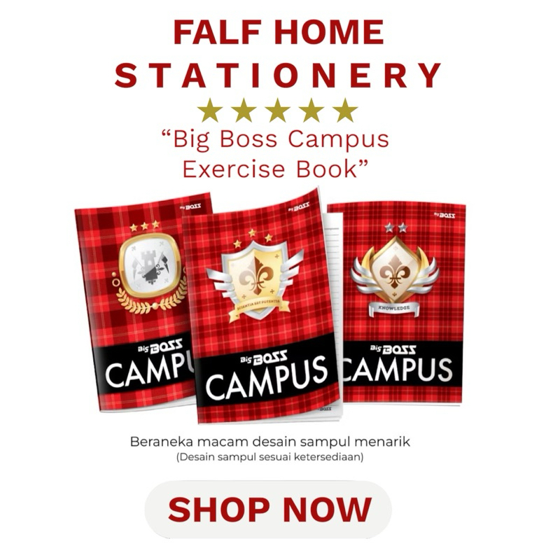 

Falf Home - Big Boss Campus Buku Tulis 36 - 50 Lembar Maxi - pcs