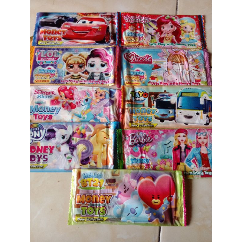 [Whispers] Uang mainan anak karakter 20 lembar/uang mainan bergambar/money toys